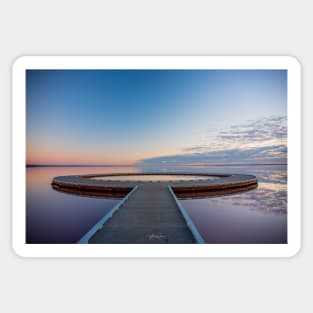 Lake Tyrrell, Sea Lake, Mallee Region, Victoria, Australia Sticker